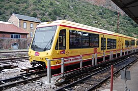 Marcatge especial per la linha de Cerdanha (tren jaune).