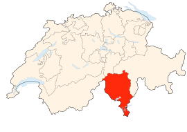 तिचिनोचे स्वित्झर्लंड देशाच्या नकाशातील स्थान