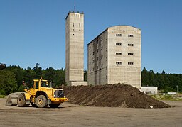 Anläggningarna vid Karl Rutbergs schakt i juli 2012.