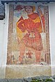 English: Gothic fresco of Saint Christopher at the south wall Deutsch: Gotisches Fresko des hl. Christophorus an der S-Wand