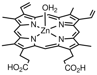 <span class="mw-page-title-main">Zinc protoporphyrin</span> Chemical compound