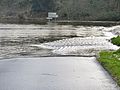 L'Aulne en crue au pont de Ty Men (7 février 2014)