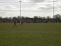 Rose Lane covered stand and home and away dugouts either side.