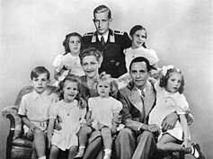 Joseph Goebbels, his wife Magda, their six children, and Magda's earlier son, Harald Quandt (the only family member to survive the war)