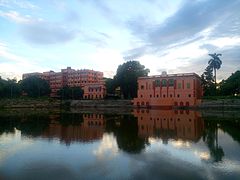 Historical Lake and the Burdwan Raj Palace Burdwan University campus.jpg