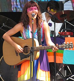 Camila Moreno at a concert in 2012