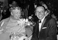 With Frank Sinatra, 1960