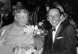 Avec la Première dame des États-Unis Eleanor Roosevelt en Floride (1960)