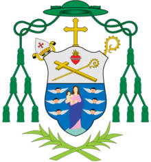 Coat of arms of the Diocese of León in Nicaragua