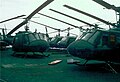 Ex-RVNAF Hueys on deck of USS Midway