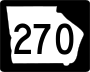 State Route 270 marker