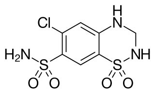 <span class="mw-page-title-main">Hydrochlorothiazide</span> Diuretic medication