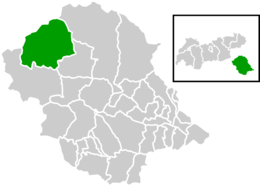 Location within Lienz district