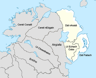 <span class="mw-page-title-main">Dál nAraidi</span> Middle Ages Cruthin kingdom in Ireland