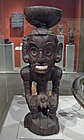 Taíno zemi, ironwood with shell inlay, Dominican Republic, 15th-16th-century bowl used for cohoba rituals[43]