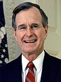 George H.W. Bush circa 1989 geboren op 12 juni 1924