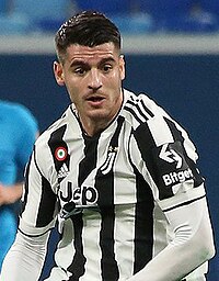 Alvaro Morata namens Juventus in 2021.