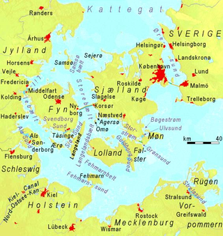 <span class="mw-page-title-main">Little Belt</span> Strait in Denmark linking the Baltic Sea to the Kattegat strait and the Atlantic Ocean