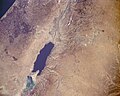 Imatge satellit de la Mar Mòrta, una pichona mar sarrada