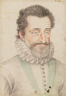 dessin représentant Henri IV de trois-quarts vers la droite.