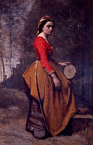 Bohémienne avec tambourin, 1862 Museo Botero, Bogotá.