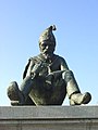 Statue of the Brownie King Kyrie in Hoogeloon, the Netherlands