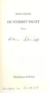 signature de Kathrin Schmidt