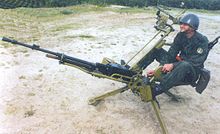 Polish NSW on an anti-aircraft mount Machine gun NSV.jpg