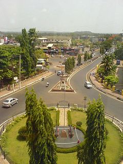 Mapusa town in Goa, India