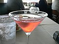 Image 18A cosmopolitan (from List of cocktails)