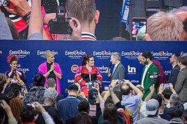 Netta at the Eurovision 2018 - Winner’s Press Conference 17.jpg