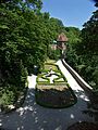 English: Terrace of goddess Flora, in background Gunpowery Tower Polski: Taras bogini Flory, w tle Baszta Prochowa