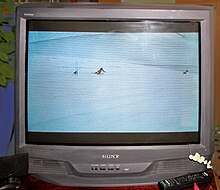 Sony KV-32S42, a typical late-model Trinitron television, manufactured in 2001 Sony KV-32S42 b.jpg