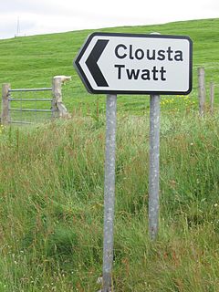 Twatt, Shetland village in the Shetland Islands, Scotland, UK