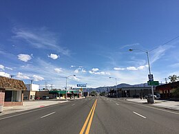 E Street (U.S. Route 95) in downtown Hawthorne