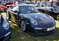 Porsche 911 GT3 RS with OEM BBS centerlock wheels.