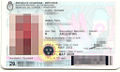 Front side of previous version of DNI card, issued 2012-2020