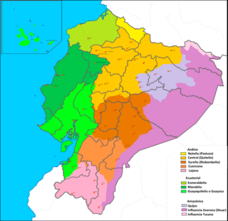 <span class="mw-page-title-main">Ecuadorian Spanish</span> Variety of Spanish spoken in Ecuador