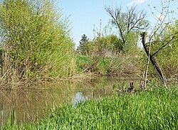 A Kácsi-patak Mezőkeresztesnél