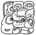 Image 50Mayan representative hieroglyphic of the Yax Kuk Mo Dynasty that later would become the emblem of the Kingdom of "Oxwitik" also known as Copán. (from History of Honduras)