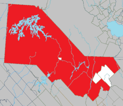 Location within the former Le Haut-Saint-Maurice RCM