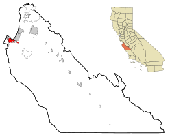 加利福尼亚州蒙特雷市的位置