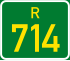 Regional route R714 shield