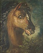 Théodore or Imitator Géricault - Head of a Horse, 1808-1810 or 1820s, P.1978.4.jpg