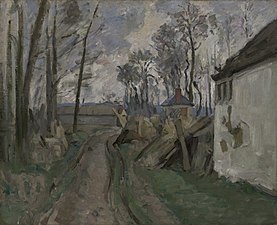 Route près d'Auvers, 1872 Paul Cézanne