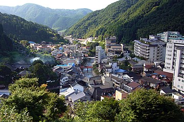 Hotel of hot spring resort (Yumura Onsen, Hyogo)