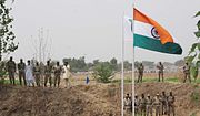 "Baba Chamliyal Mela" traditional celebration at the India–Pakistan border near Ramgarh, 45 km (28 mi) from Jammu, where both Indians and Pakistanis take part in the festivities.