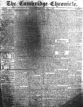 <i>Cambridge Chronicle</i> Defunct newspaper serving Cambridge, MA