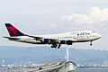 原屬西北航空的波音747-400，此機現保存於達美航空博物館中作爲展品