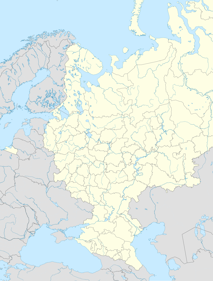 Град војничке славе на карти Русије